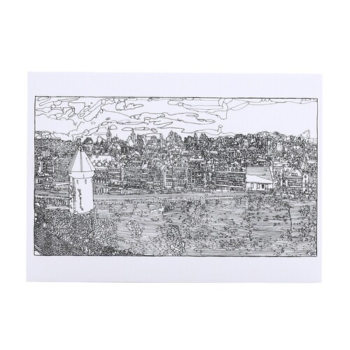 Postkarte von Raphael Waldis, Luzern