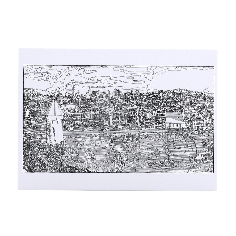 Postkarte von Raphael Waldis, Luzern