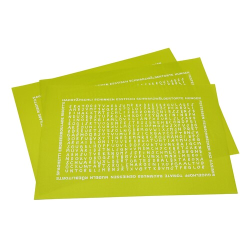 Tischset in lime Grün