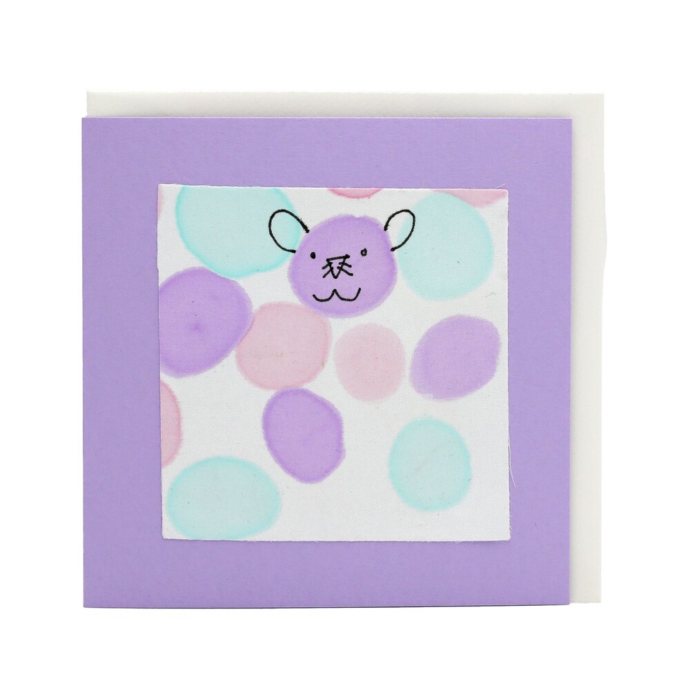 Handgemachte Faltkarte Osterhase