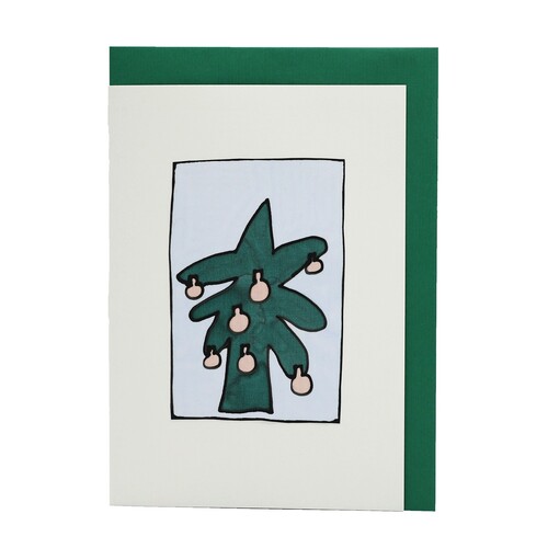 Handgemachte Faltkarte Tannenbaum