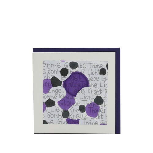 Handgemachte Trauer Faltkarte