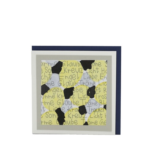 Handgemachte Trauer Faltkarte