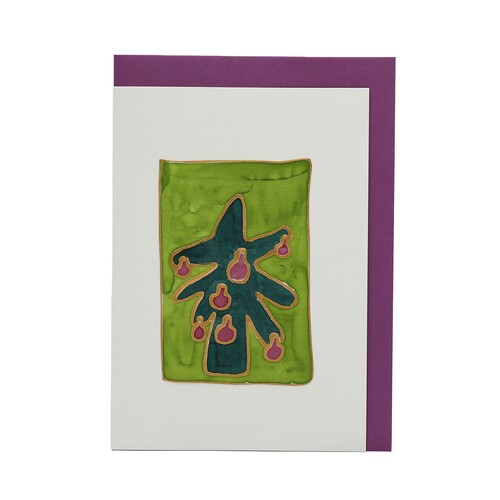 Handgemachte Faltkarte Tannenbaum