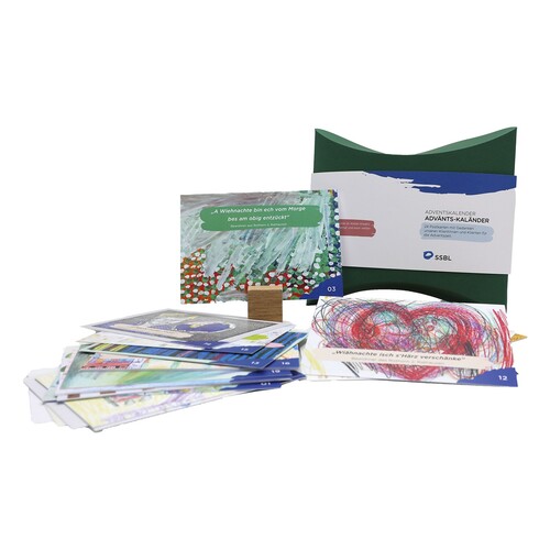 Adventskalender mit Postkarten