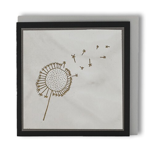 Trauerkarte Pusteblume I grau