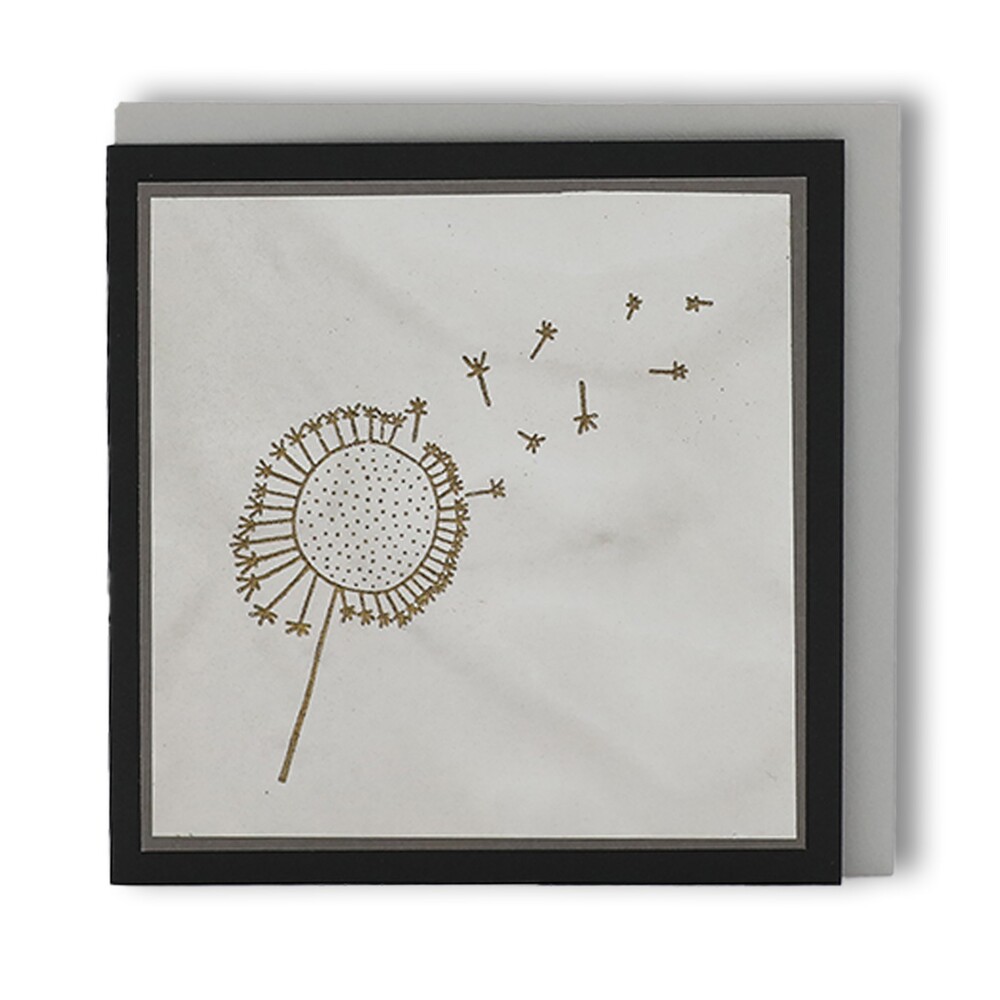 Trauerkarte Pusteblume I grau