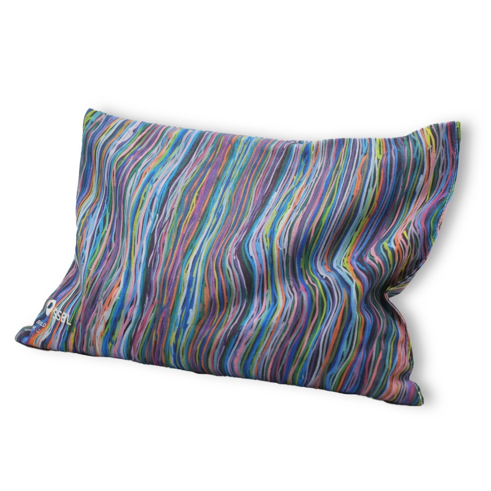 Kirschsteinkissen mit Streifen