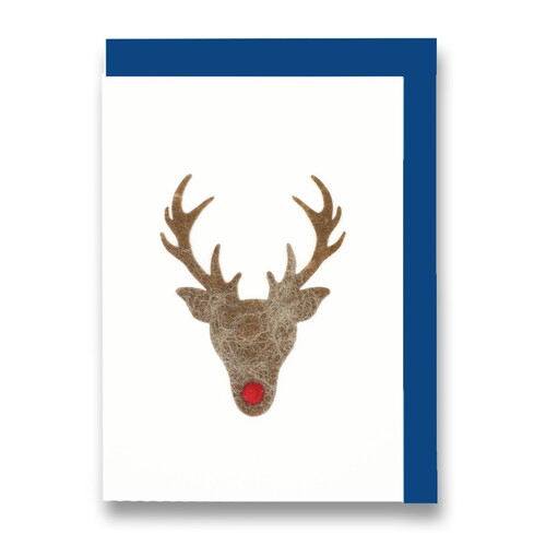 Faltkarte mit Rentier