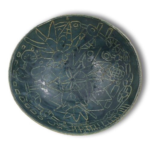 Schale Mandala I grün