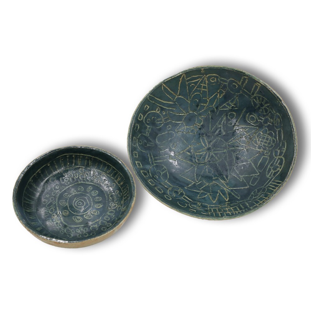 Schale Mandala I grün