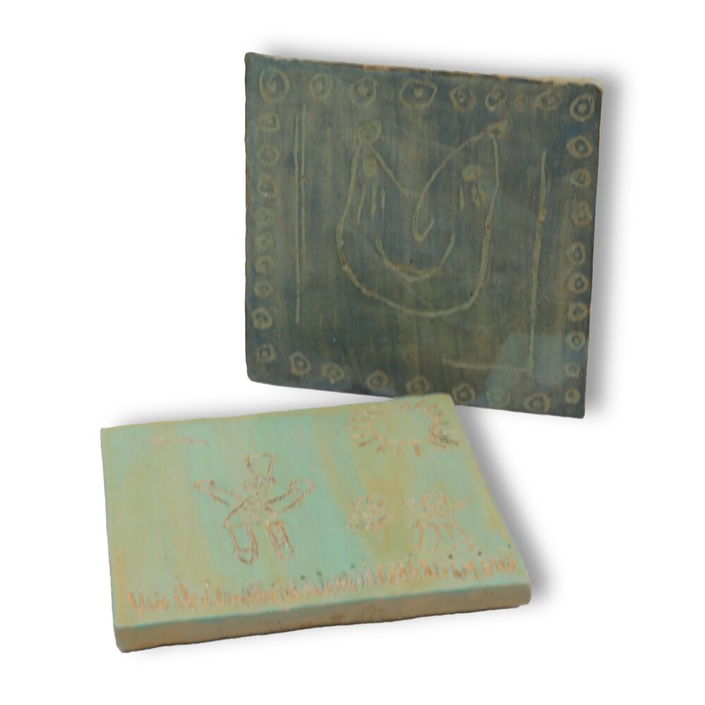 Untersetzer in türkis