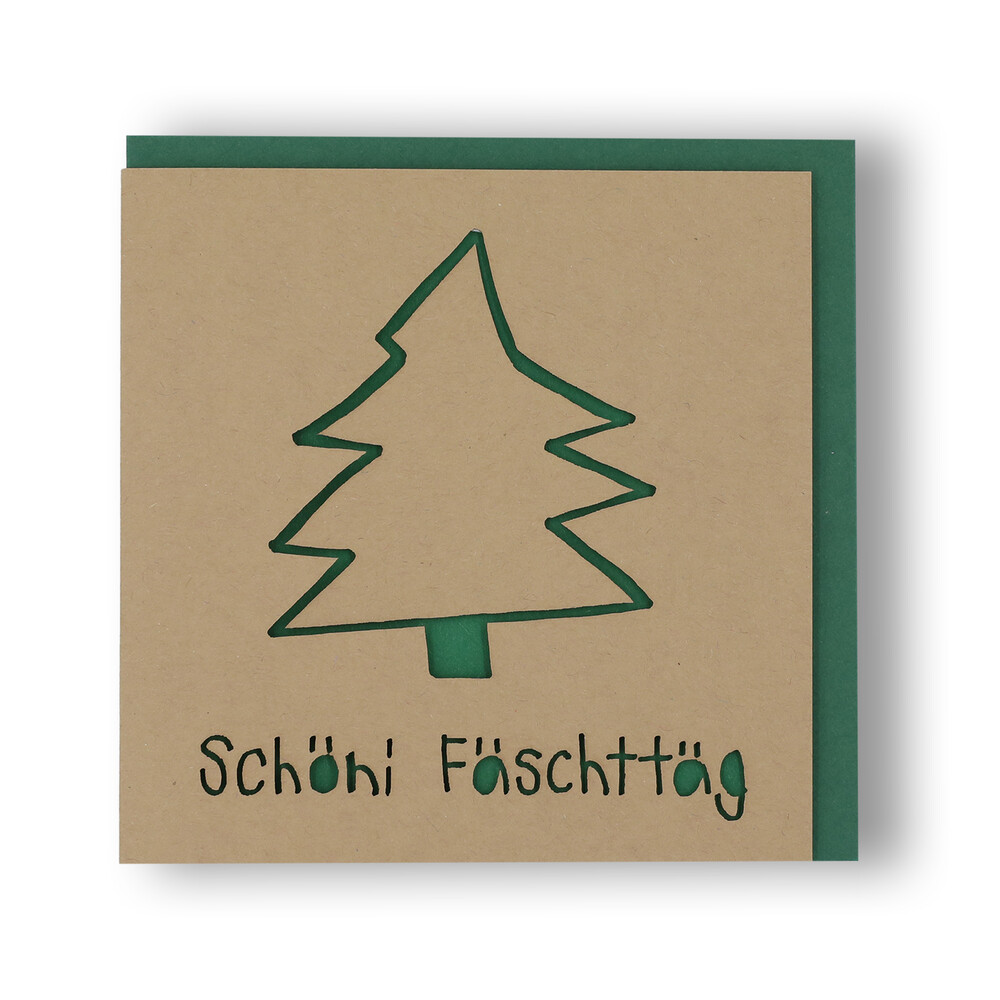 Handgemachte Weihnachtskarte