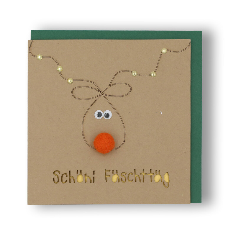 Handgemachte Weihnachtskarte