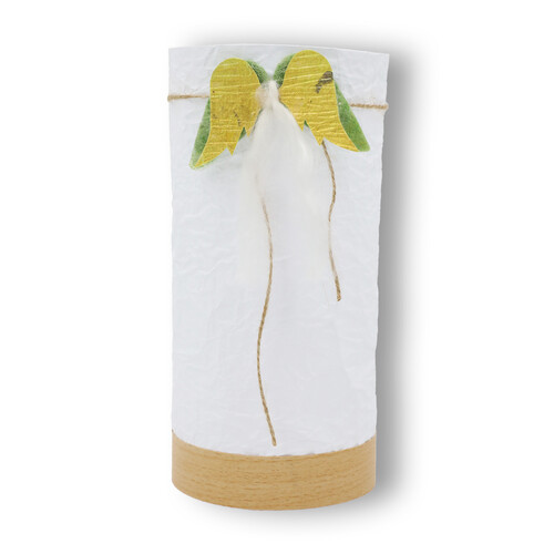 Laterne aus Papier in grün