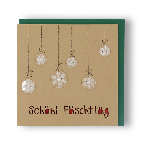 Handgemachte Weihnachtskarte