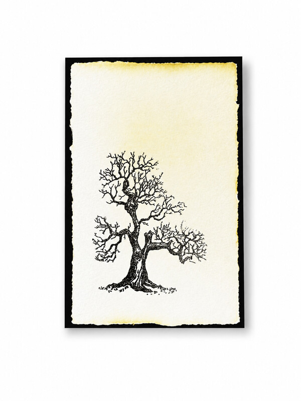 Faltkarte A5 TRUUR BAUM GRÜEN