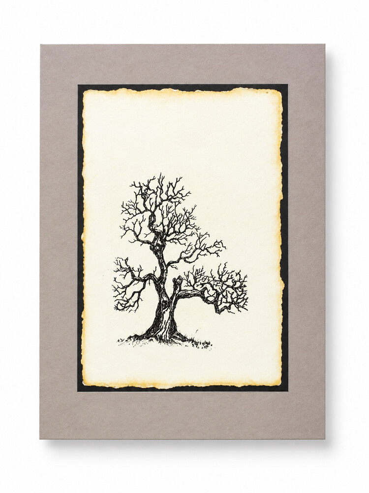 Faltkarte A5 TRUUR BAUM BRUN